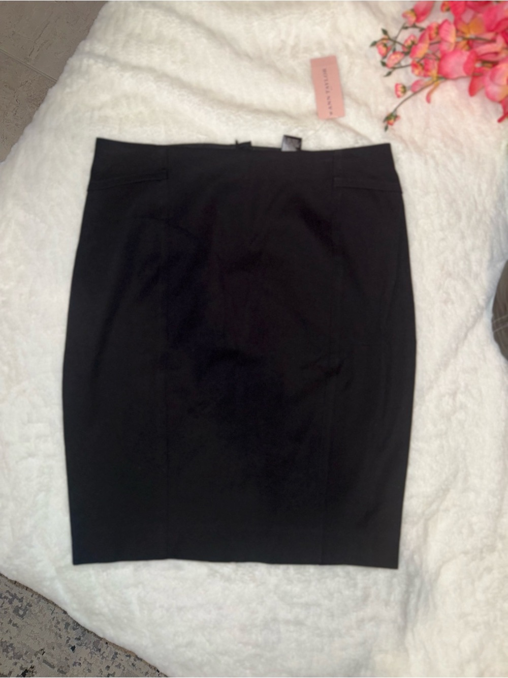 NWT Ann Taylor Black Pencil Skirt Size 0P